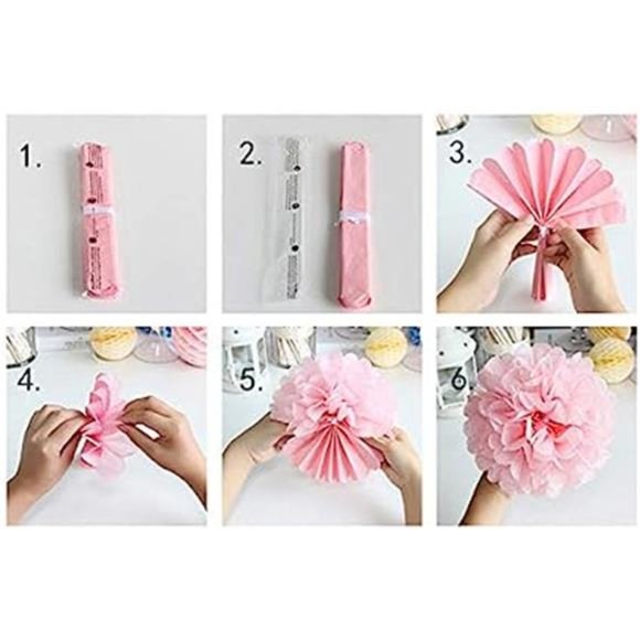 Baby Girl Baby Shower Decorations, It is a Girl Banners and Paper Lantern - Picture 6 of 6